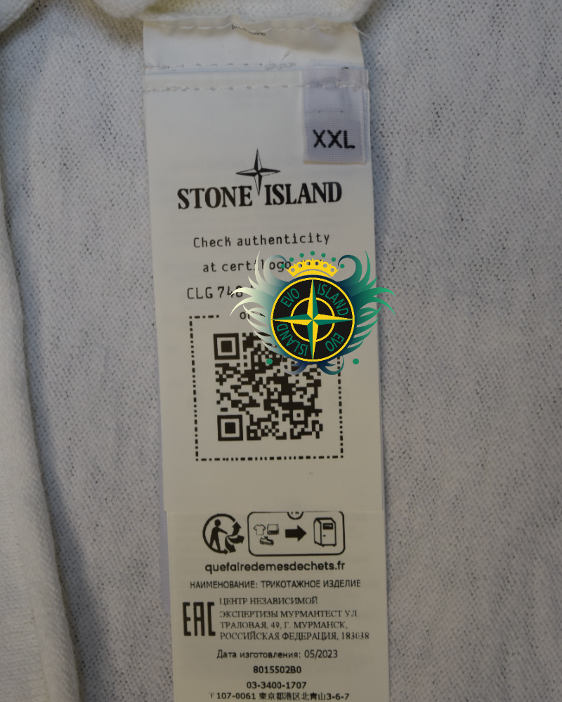 Stone Island Lightweight Knit White detail view