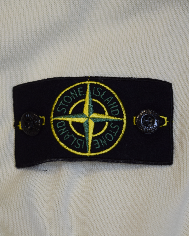 Stone Island Lightweight Knit Cream detail view