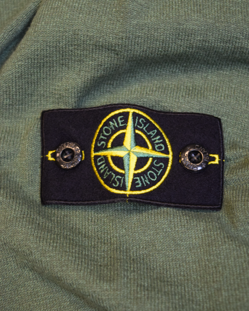 Stone Island Lightweight Knit Green detail view
