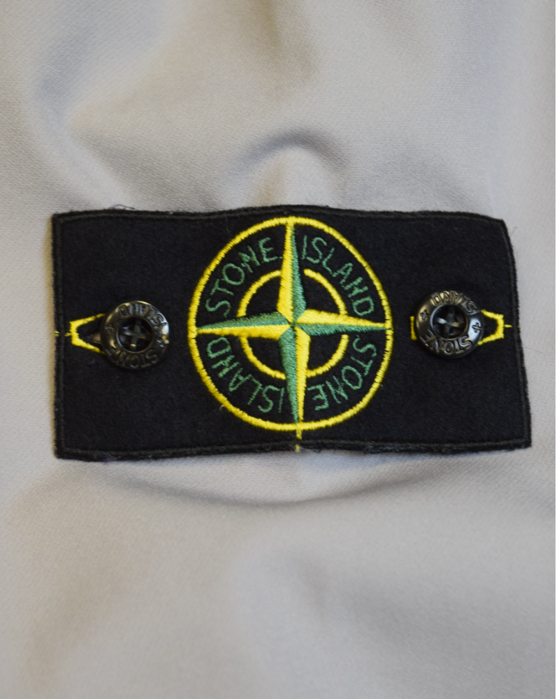 Stone Island Soft Shell Full Zip Track Jacket Grey detail view