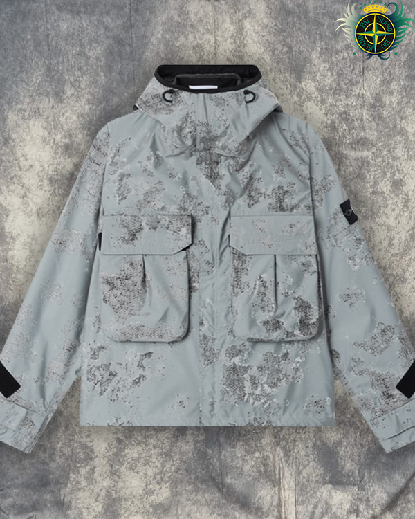 Stone Island DAVE Reflective Camouflage Jacket Grey - M *RAFFLE*