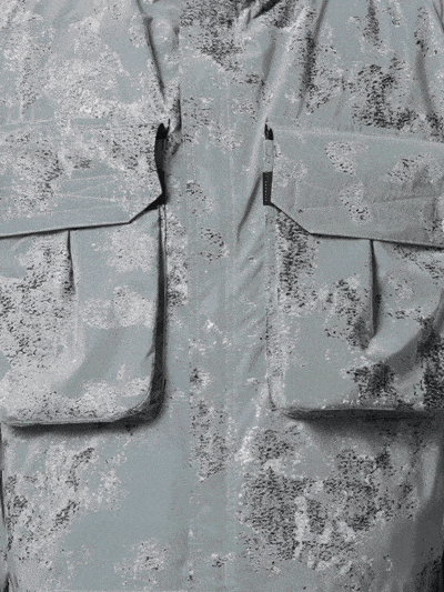 Stone Island DAVE Reflective Camouflage Jacket Grey - M *RAFFLE*
