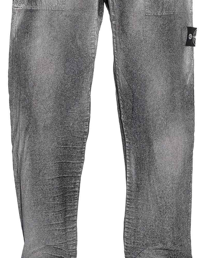 Stone Island Dense Nylon-TC Hand Sprayed Reflective Trousers Black