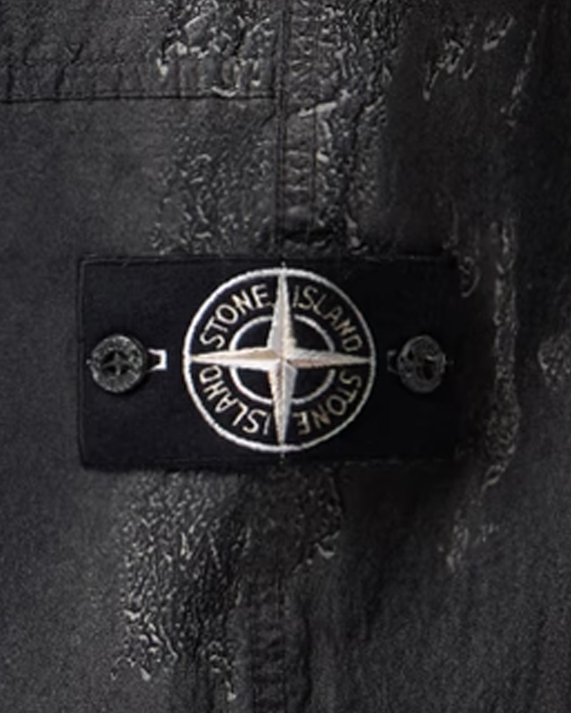 Stone Island Dense Nylon-TC Hand Sprayed Reflective Trousers Black