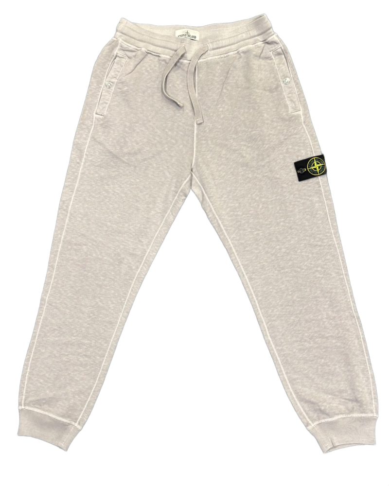 Stone Island Cuffed Joggers Grey front view
