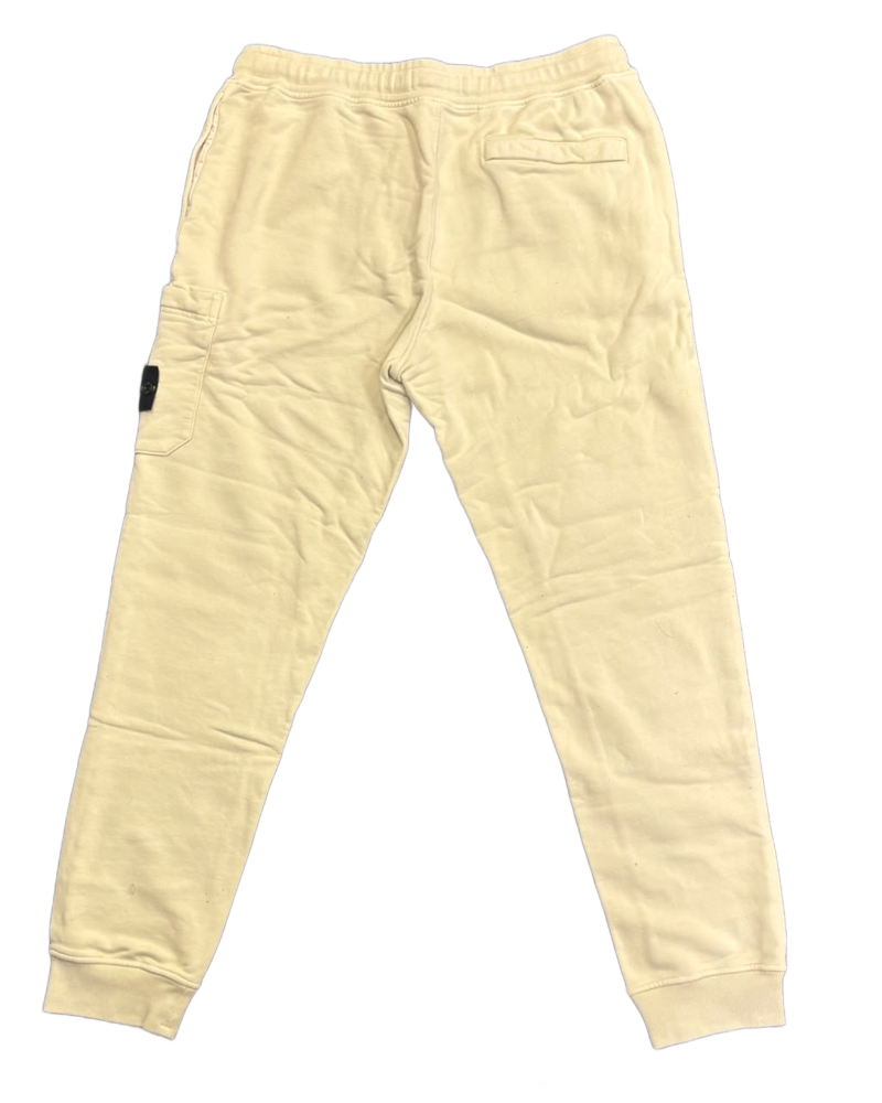 Stone Island Cuffed Joggers Yellow back view