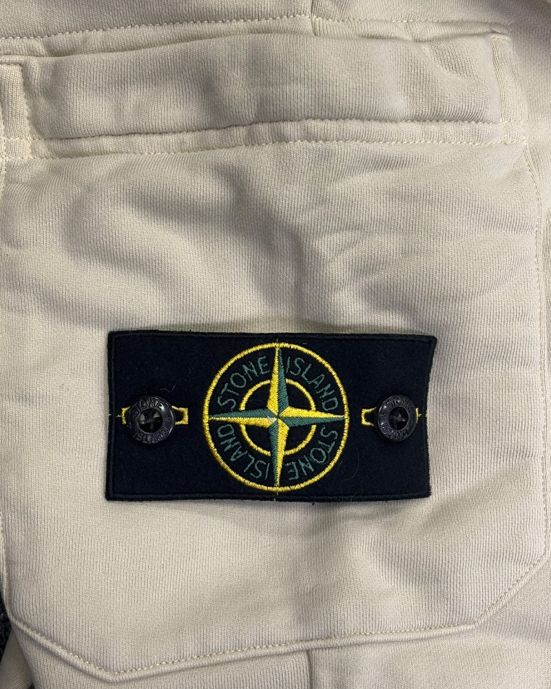 Stone Island Cuffed Joggers Yellow detail view