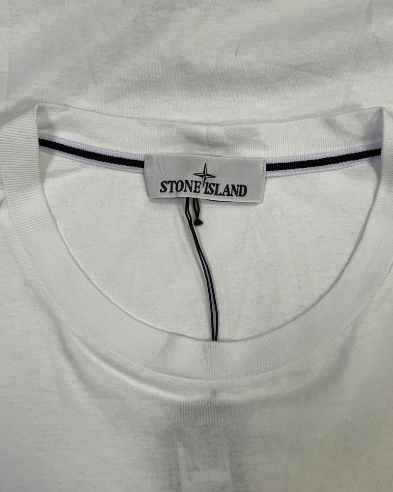 Stone Island Centre Print T-Shirt White detail view