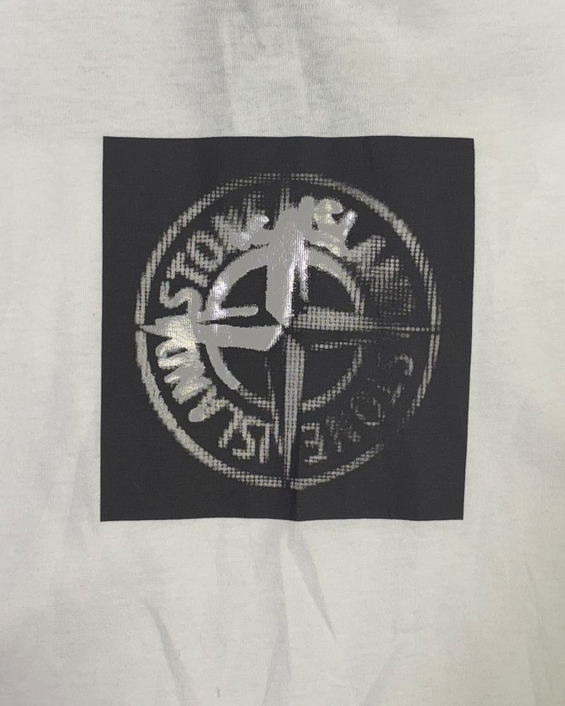 Stone Island Centre Print T-Shirt White detail view