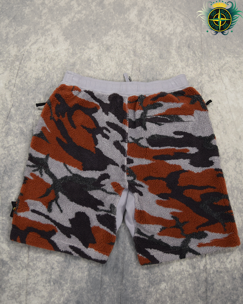 Stone Island Heritage Camo Shorts Red