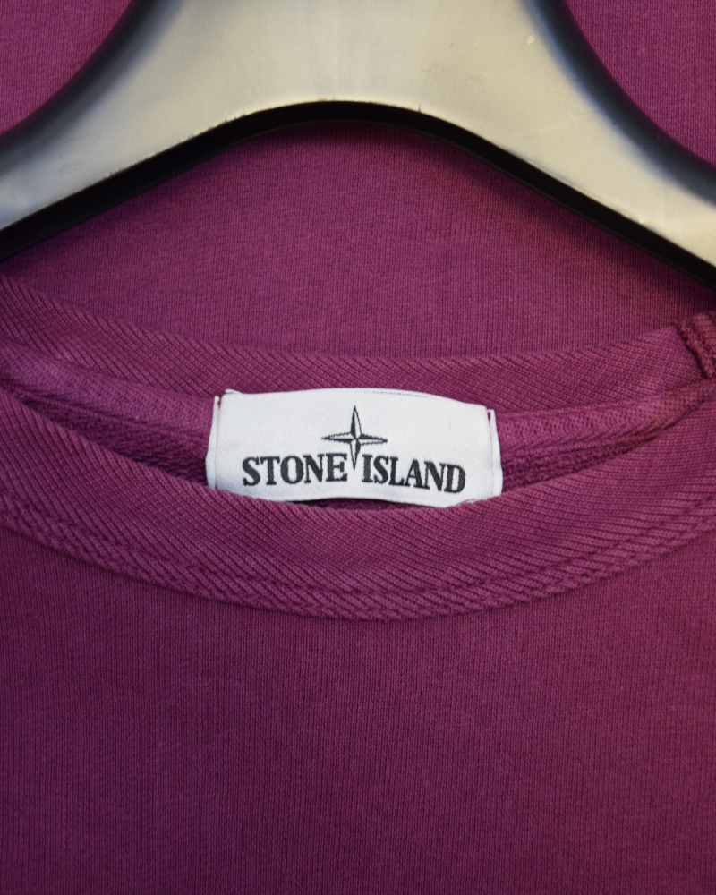 Stone Island Patch Project Crewneck Sweater Purple detail view
