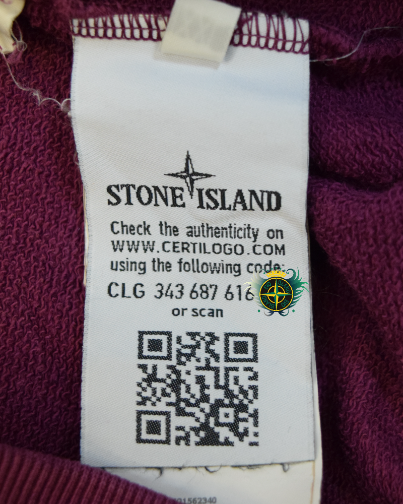 Stone Island Patch Project Crewneck Sweater Purple detail view